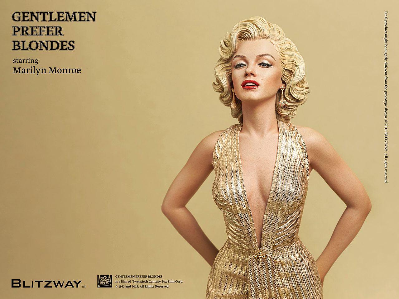 BW-SS00703] BLITZWAY 1:4 Marilyn Monroe Statue, Gentlemen