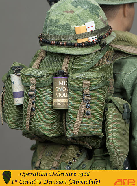 ミリタリー ACE Works 1st Cavalry Division Airmobile ACE Works 1st Cavalry Division RTO Radioman 1/6 Action Figure