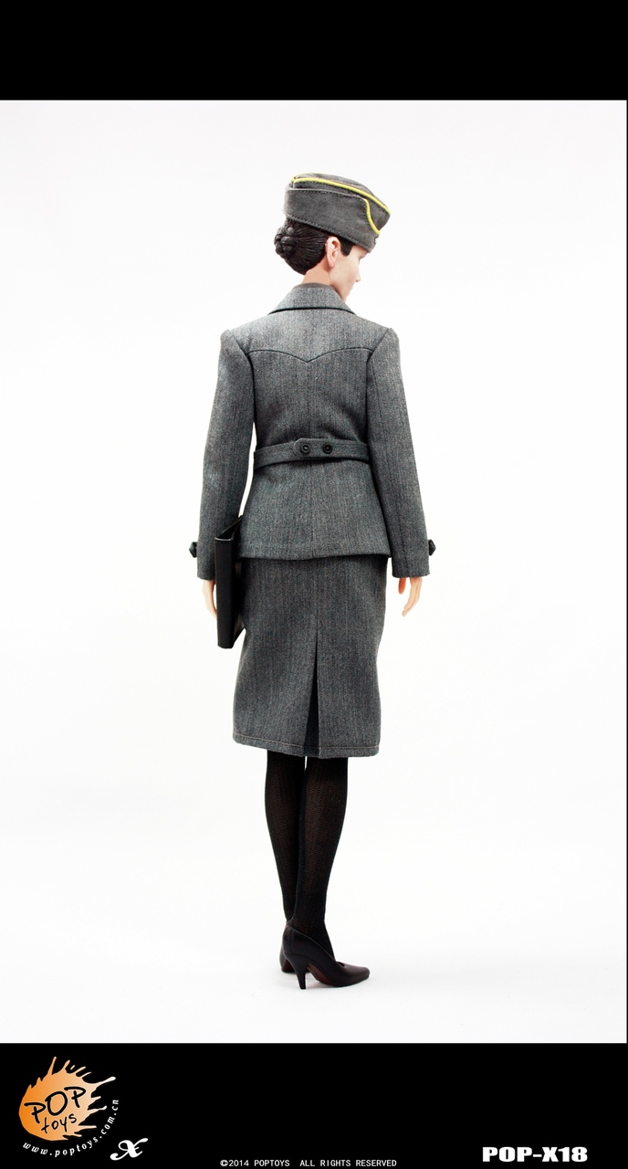 POPTOYS 1/6 WWWⅡ　ドイツ　女性公務員　フィギュア　ドール POP-X18] POP Toys WWII German Female Officer 1:6 Boxed Figure