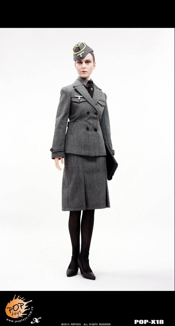 POP-X18] POP Toys WWII German Female Officer 1:6 Boxed Figure