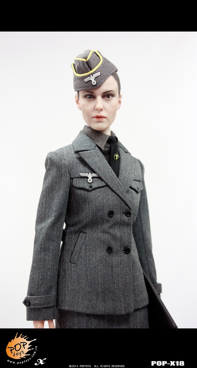 POPTOYS 1/6 WWWⅡ　ドイツ　女性公務員　フィギュア　ドール POP-X18] POP Toys WWII German Female Officer 1:6 Boxed Figure