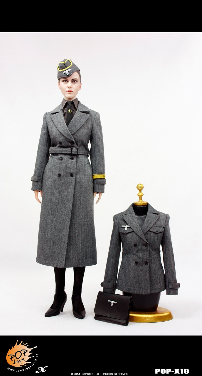 POP-X18] POP Toys WWII German Female Officer 1:6 Boxed Figure