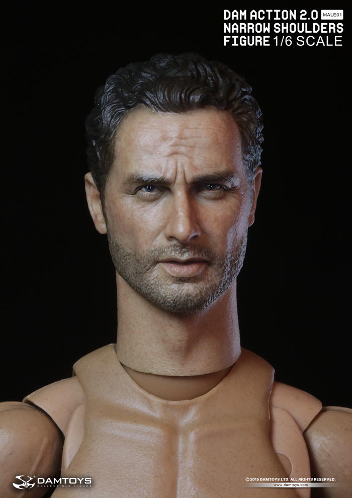 DAM-MB01] DAM TOYS Action 2.0 Narrow Shoulders Body with Caucasian