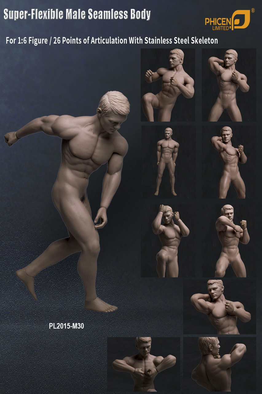 PL-2015M30] Phicen Limited Super-Flexible Male Seamless Body with Stainless  Steel Skeleton - EKIA Hobbies