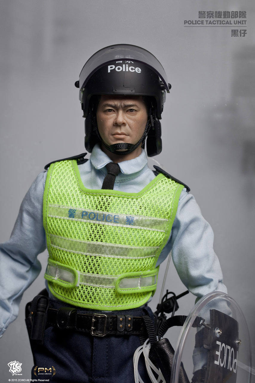 カ*オ様 HK POLICE1/6 ZC-189] ZC World 1:6 Hong Kong PTU Sergeant Black Action Figure