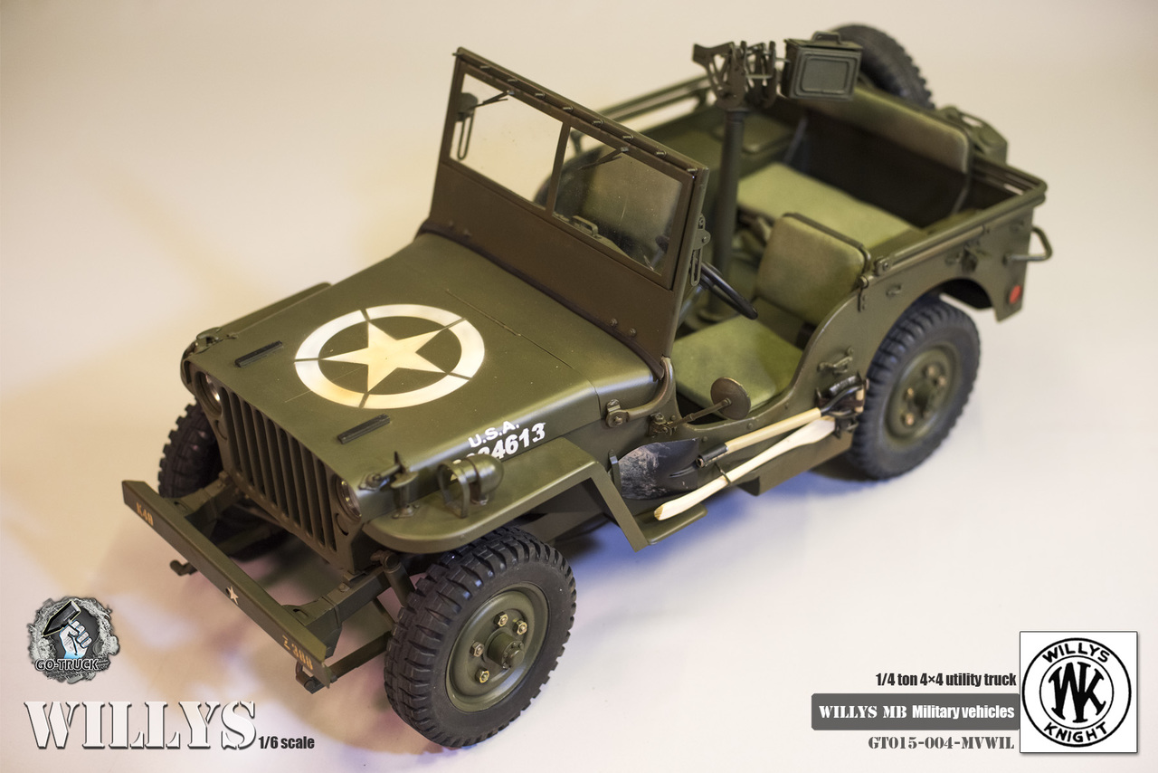 GT-015-004-MVWII] Go-Truck 1:6 Scale Go Truck 1/6 - 1/4 Ton US