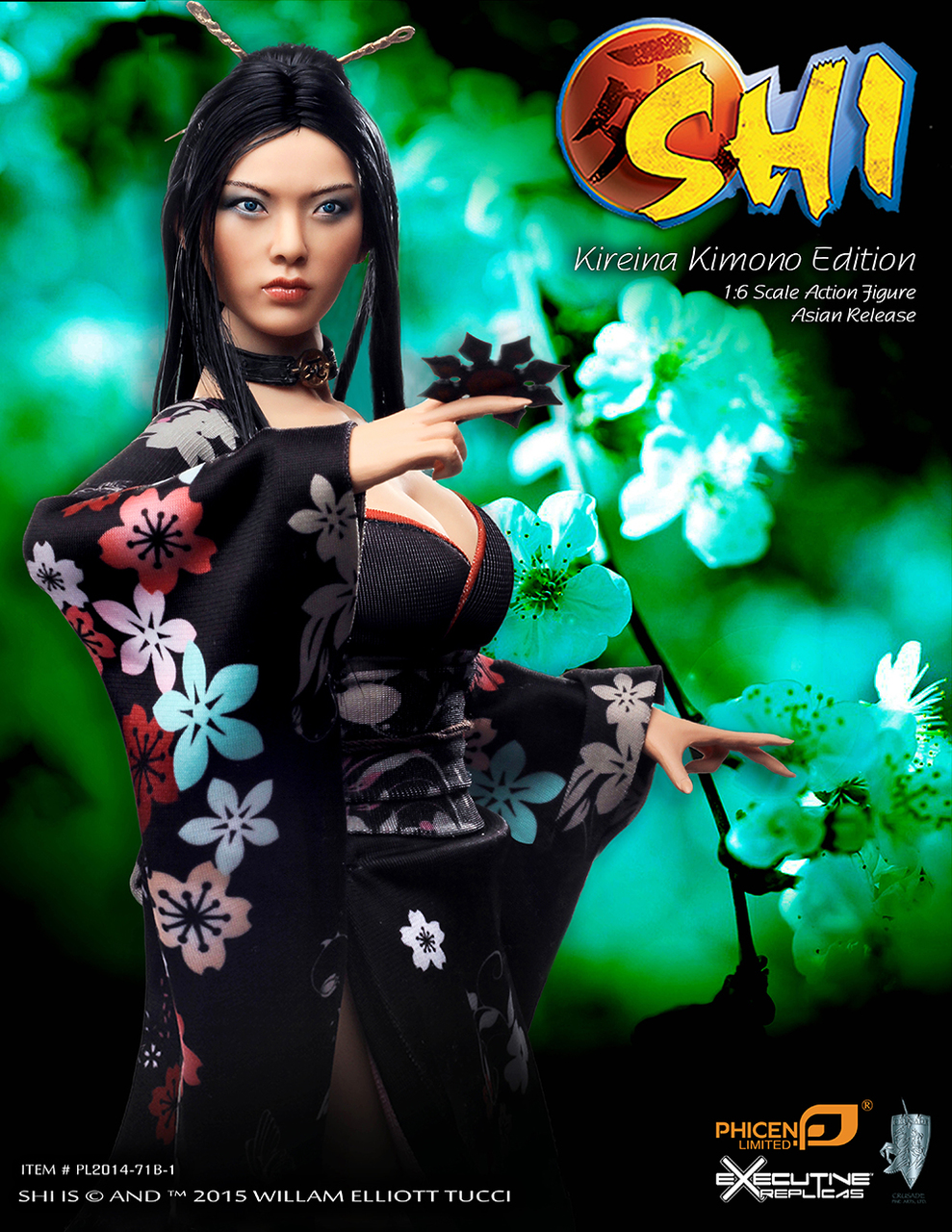 ファイセン 1/6シームレスフィギュア SHI PL2014-71B-1 PL2014-71B-1] Phicen Shi in Kimono 1:6 Scale Collector