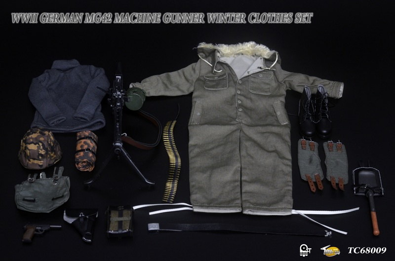 立体・オブジェ 68 TC-68009] Toys City WWII German MG42 Machine Gunner Winter