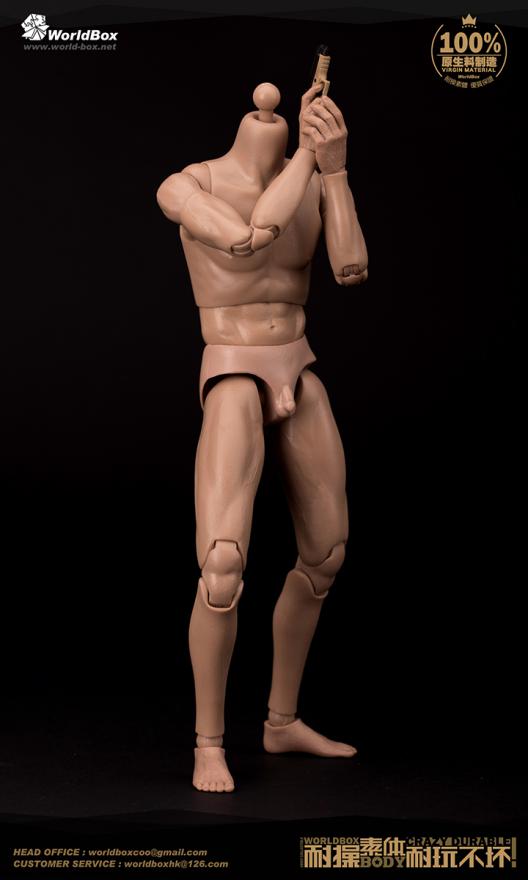 WB-AT011] World Box Narrow Shoulders Articulated Male Body
