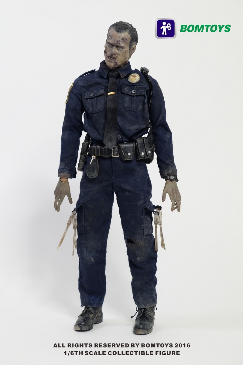 BT-003] BOMTOYS Officer Zombie Collectible 1:6 Action Figure