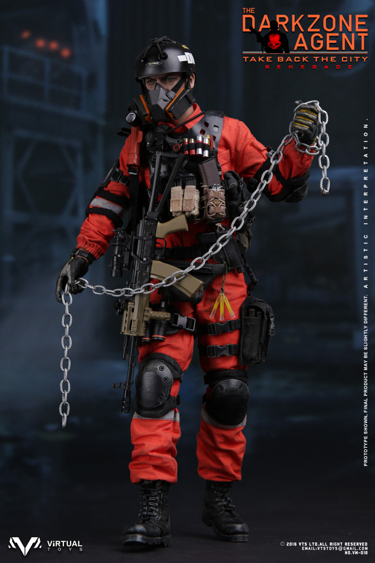 VTS DARKZONE AGENT フィギュア 1/6 Vts Toys Vm-018 1/6 The Darkzone Agent Renegade Action