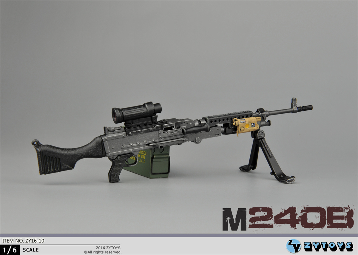 ZY-16-10] ZY TOYS M240B Machine Gun in 1:6 Scale - EKIA Hobbies