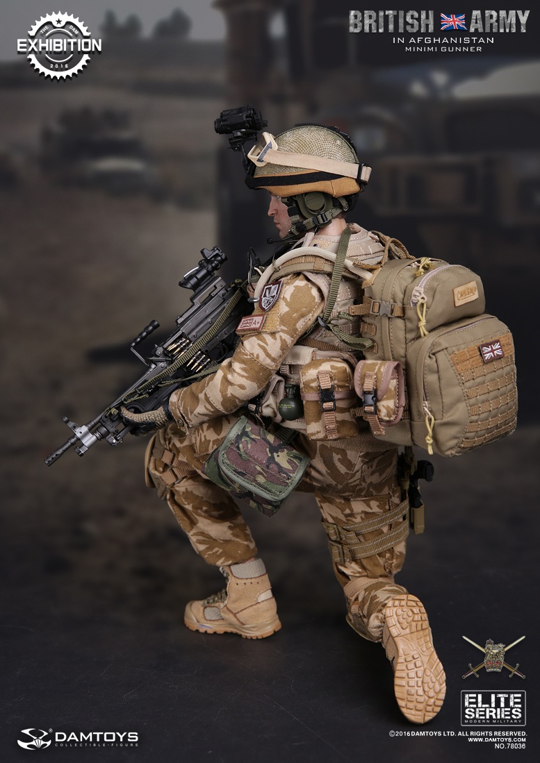 DAM-78036] DAM Toys British ARMY In Afghanistan MINIMI Gunner