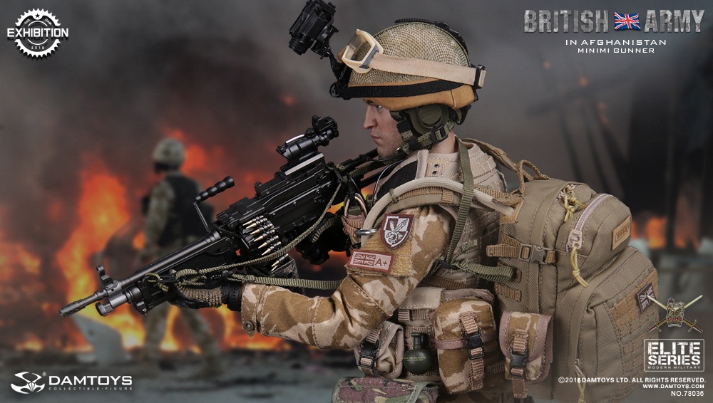 DAM-78036] DAM Toys British ARMY In Afghanistan MINIMI Gunner