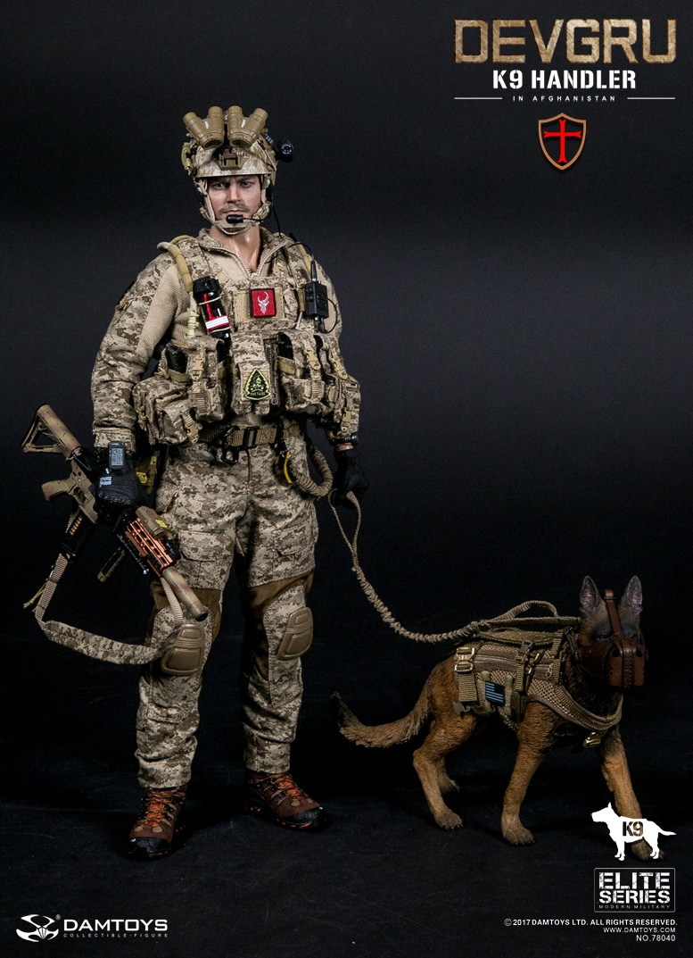 DAM-78040] DAM Toys DEVGRU K9-handler in Afghanistan Boxed Figure