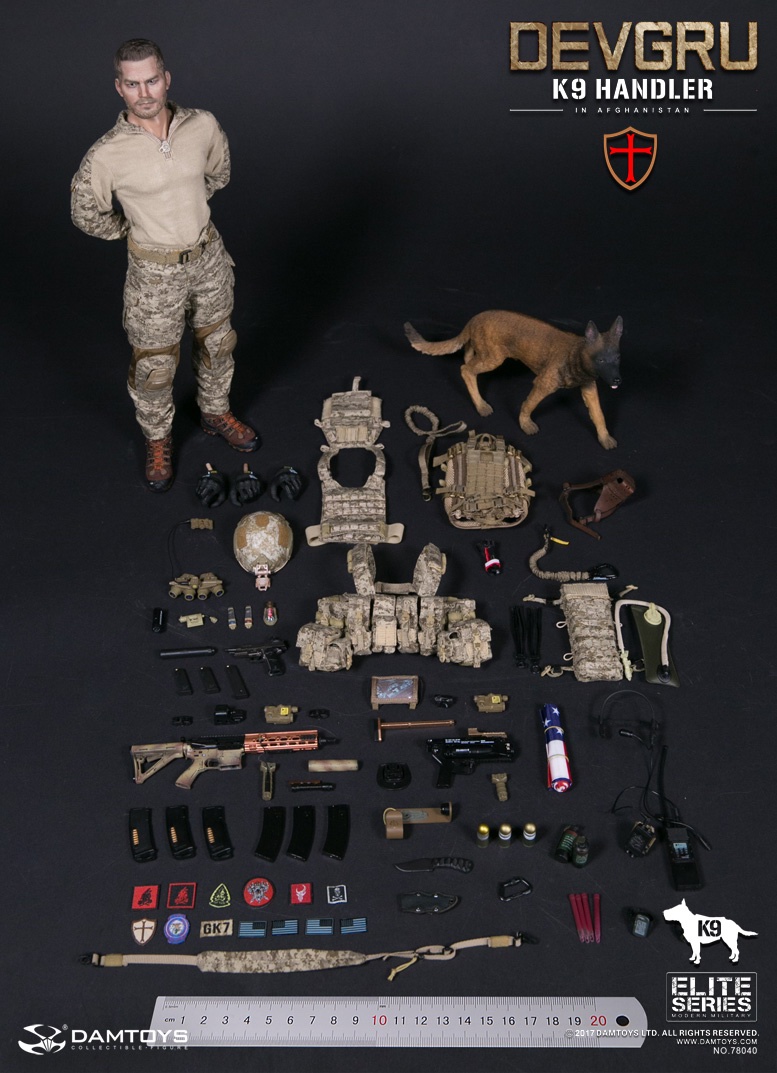 DAM-78040] DAM Toys DEVGRU K9-handler in Afghanistan Boxed Figure