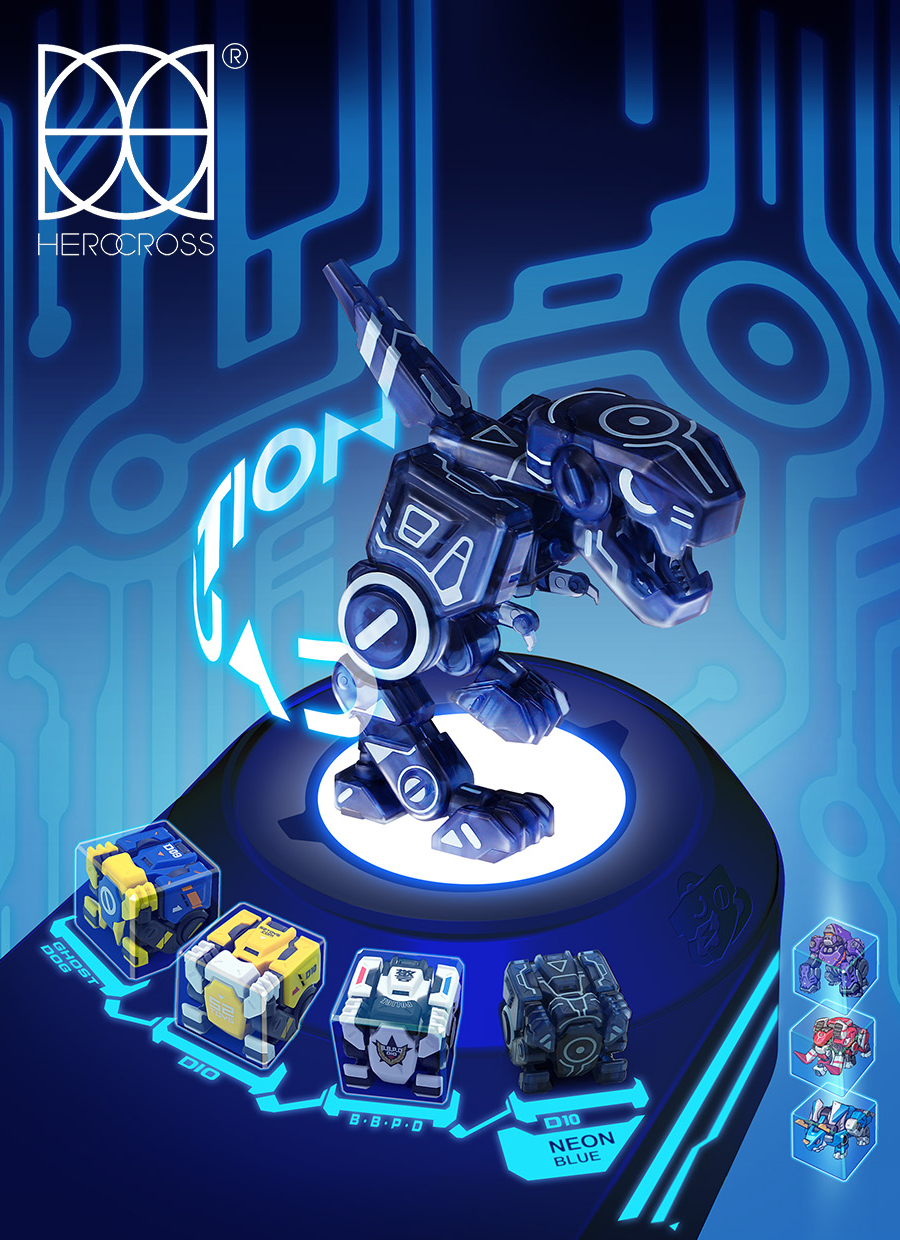 HC-BB01DIONB] Herocross BeastBOX BB01 DIO-Neon Blue 3.9