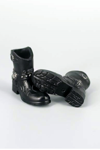 ZY-16-23B] ZY Toys 1:6 Action Figure Cowboy Boots in Black - EKIA