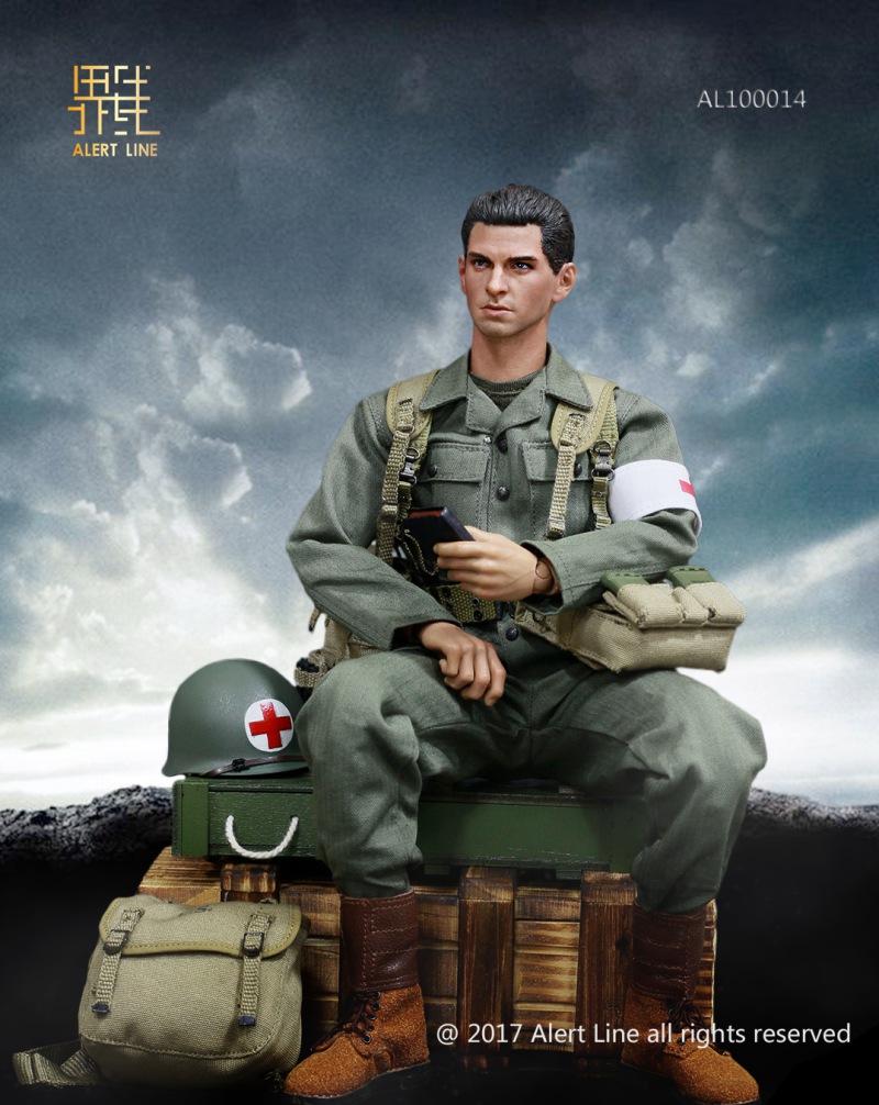 AL-10014] Alert Line WWII U.S. Army Medical Corps 1/6 Figure