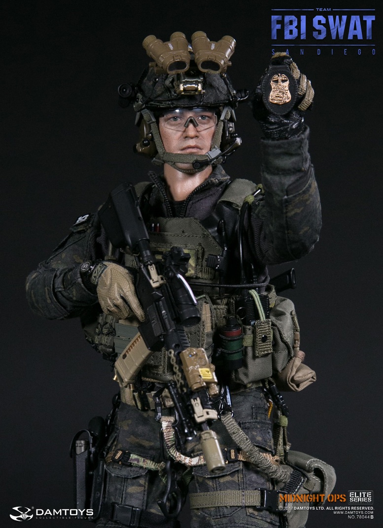 DAM-78044B] DAM Toys FBI SWAT Team Agent San Diego Midnight Ops 1
