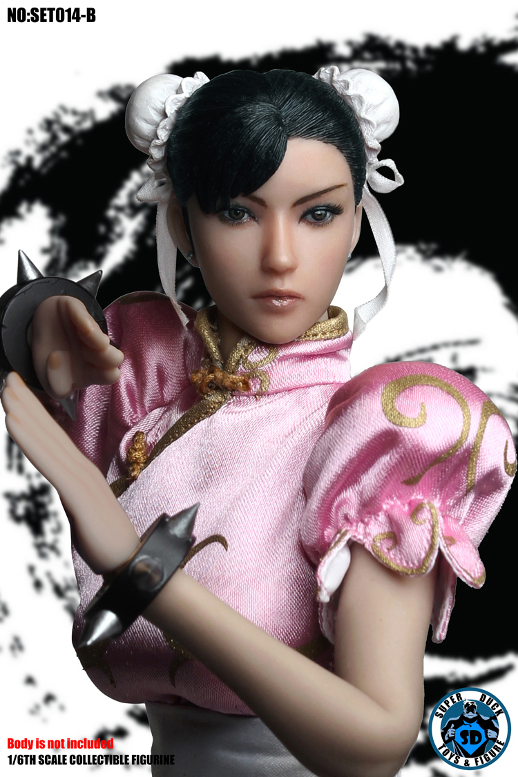 SUD-SET014B] Super Duck 1/6 Pink Chinese Martial Art Fighter