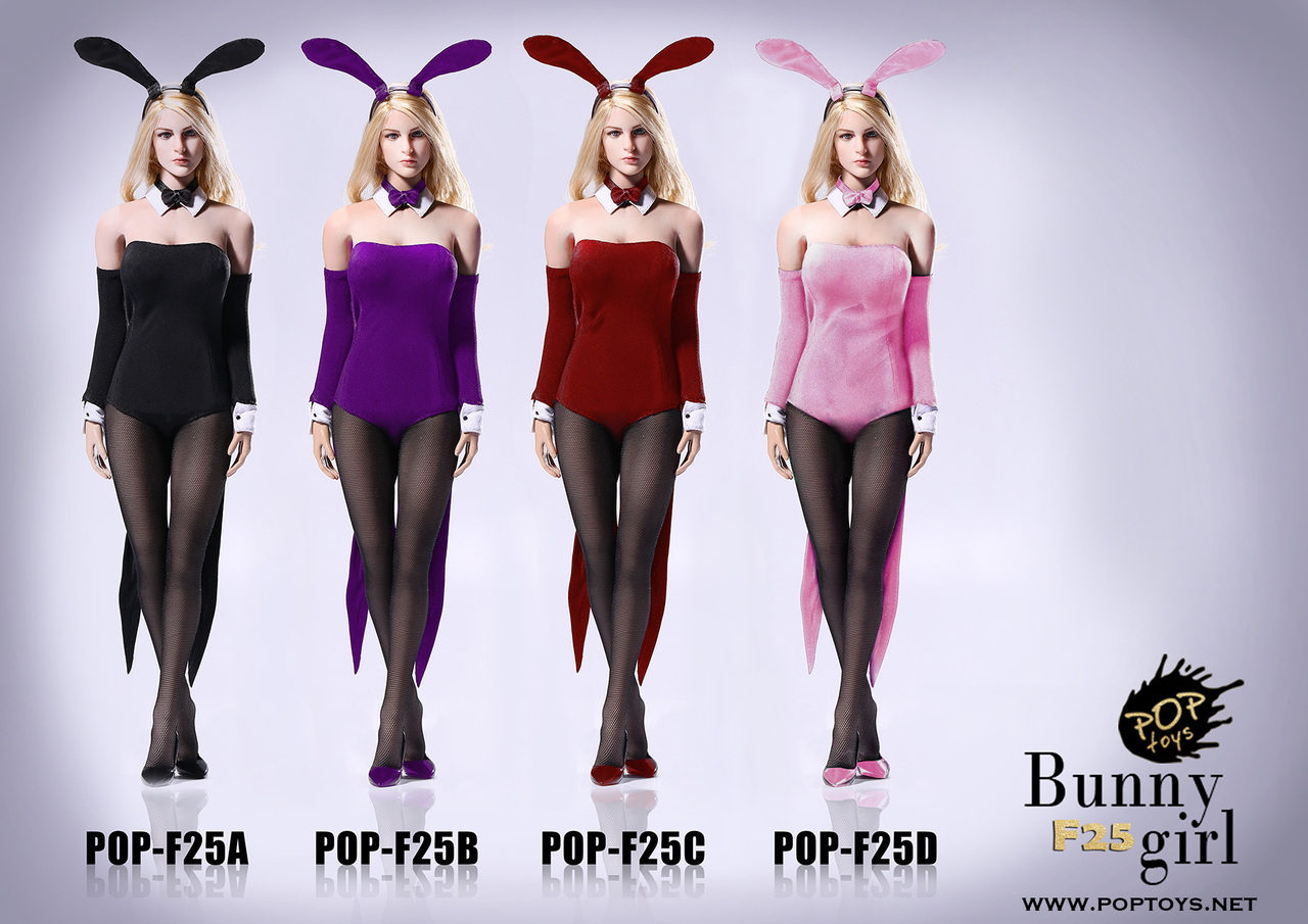 POP-F25D] POP Toys 1/6 Sexy Waitress Bunny Girl Suit in Pink