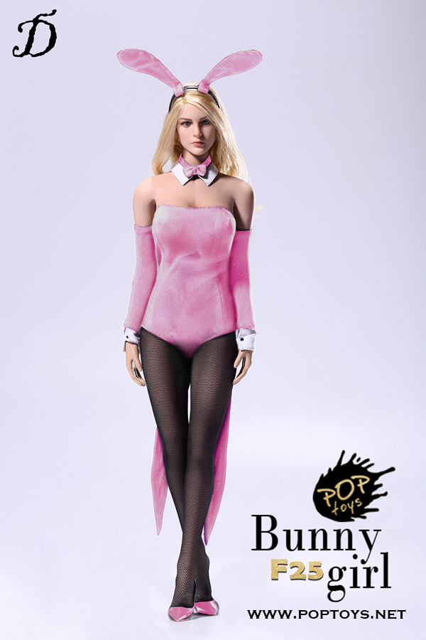 POP-F25D] POP Toys 1/6 Sexy Waitress Bunny Girl Suit in Pink