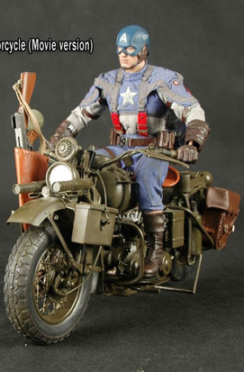 TM-1508] Toy Model 1:6 Scale Metal US Army Military Motorcycle
