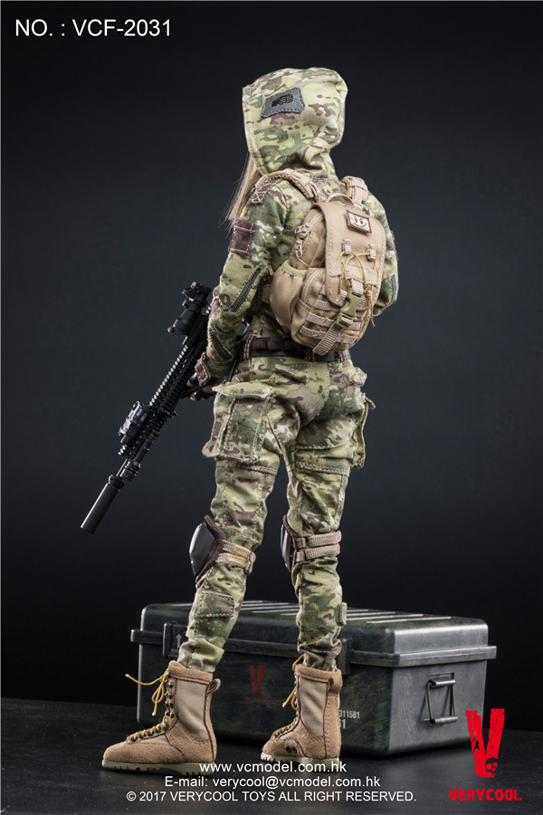 VCF-2031] Very Cool MC Camouflage Women Soldier 