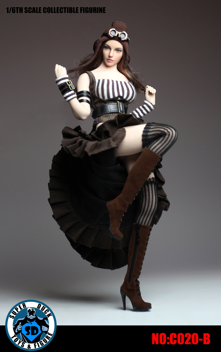 SUD-C020B] Super Duck 1/6 Brown Steampunk Women's Clothing - EKIA