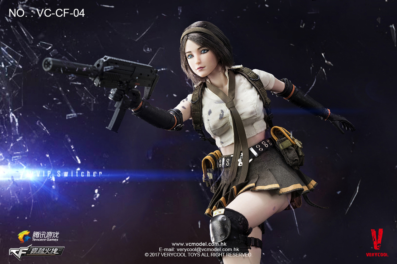 VERYCOOL 1/6 Wefire of Tencent Game 女性傭兵 VC-CF-04] Very Cool CrossFire Double Agent Zero 1/6 Figure