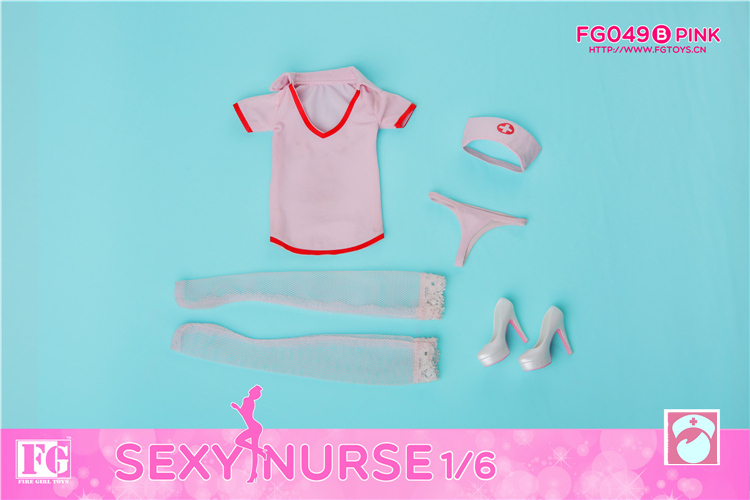 FG-049B] Fire Girl Toys Sexy Nurse Uniform in Pink Female Figure