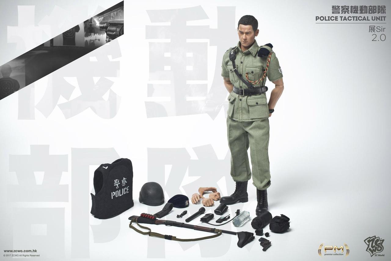 カ*オ様 HK POLICE1/6 ZCWO Hong Kong Police Tactical Unit PTU Zhan Sir 2.0 1/6