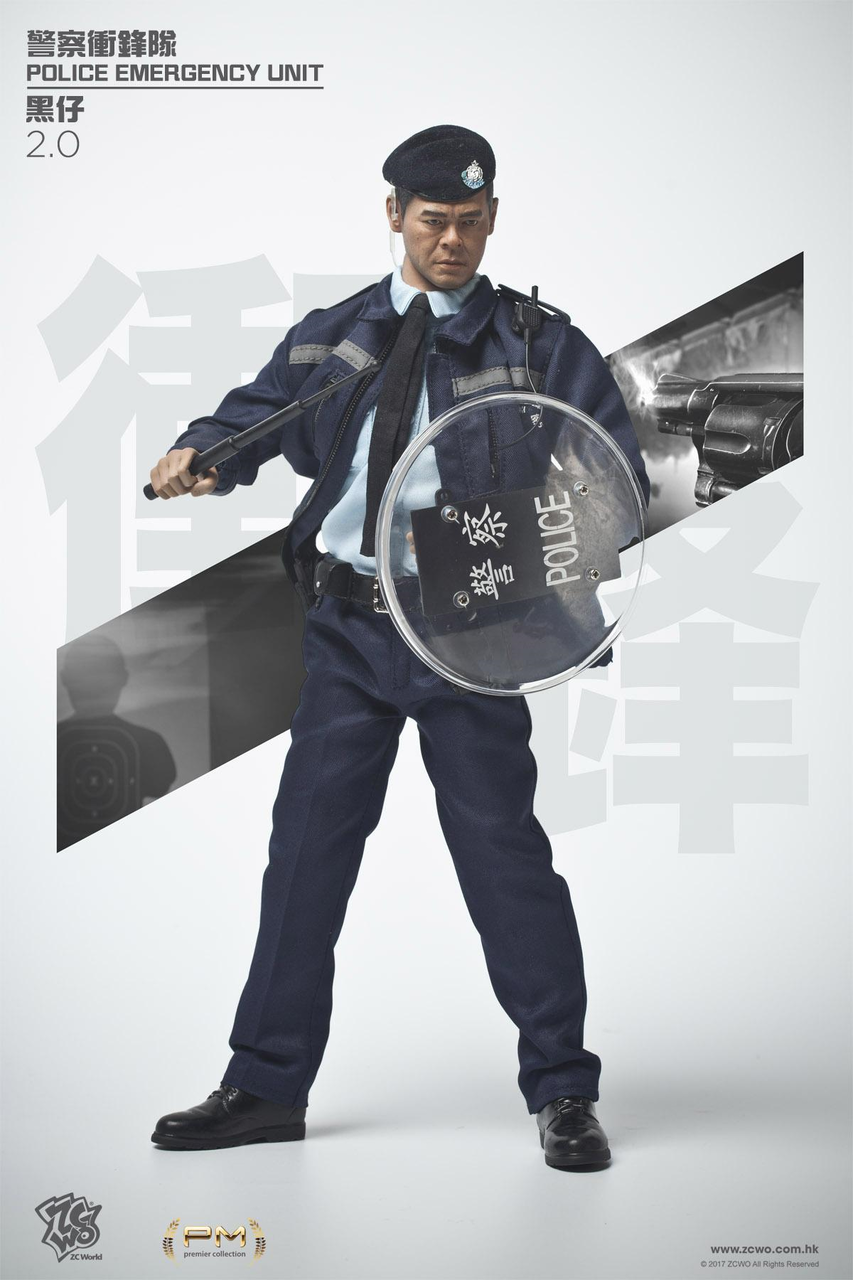 ZC-257] ZC World 1:6 Hong Kong Police Tactical Unit Black