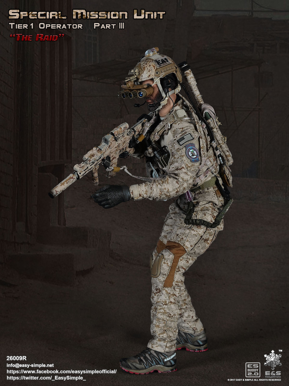 [26009R] Easy&Simple 1/6 Special Mission Unit SMU Tier-1 Operator Part III  The Raid