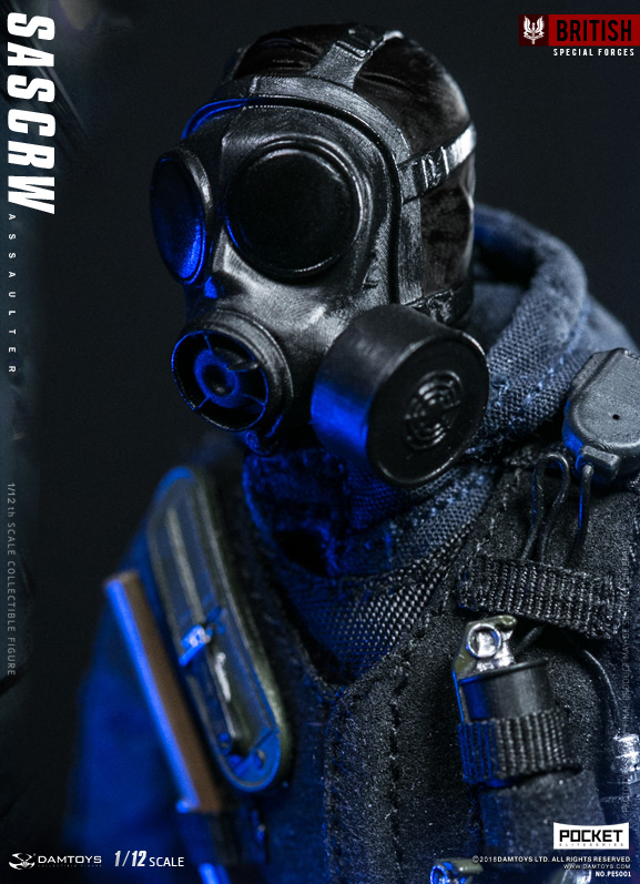 ミリタリー DAMTOYS 1/12 POCKET ELITE SERIES SAS CRW DAMTOYS Pocket Elite Series PES002 1/12 SAS CRW Breacher