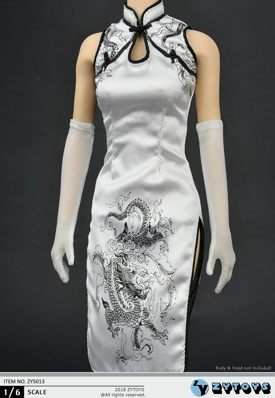ZY-5013] ZY TOYS 1/6 Cheongsam Female Figure Accessory - EKIA Hobbies