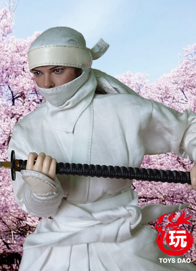 TD-04A] Toys Dao 1/6 Female Ninja Kunoichi Clothes Set in White