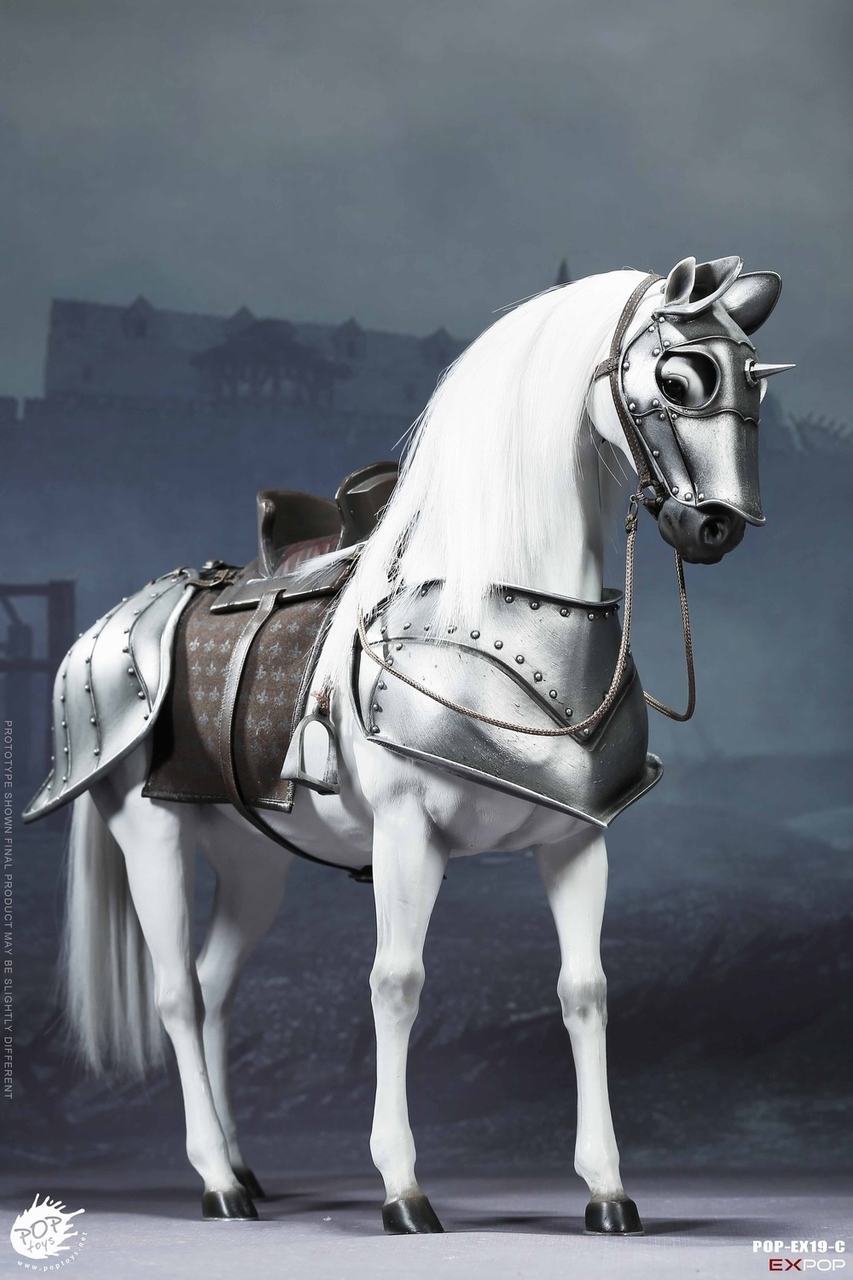 ACI toys WAR HORSE 馬 1/6スケール 白馬 ACI 1/6 軍馬 将軍専用馬 白馬 フィギュア *お取り寄せ - 1/6