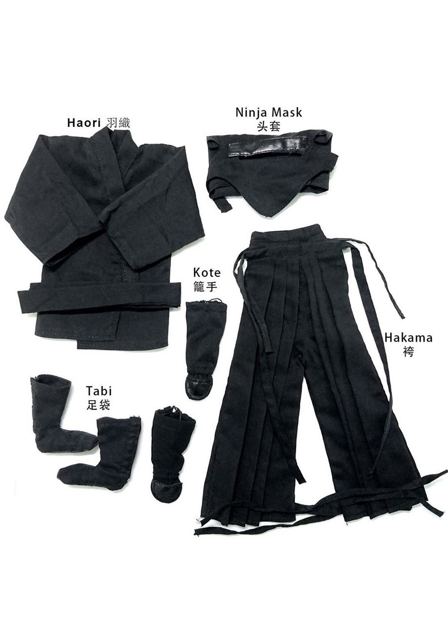 [TD203A] Toys Dao 1/6 Male Ninja Clothes in Black EKIA Hobbies