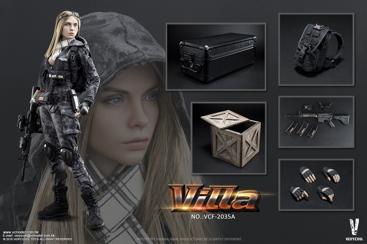 VCF-2035A] Very Cool Police Black Python Stripe Camouflage Villa