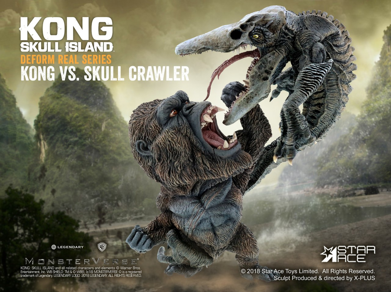 SA-6003] Deform Real Series Soft Vinyl Statue DF Kong vs Skull