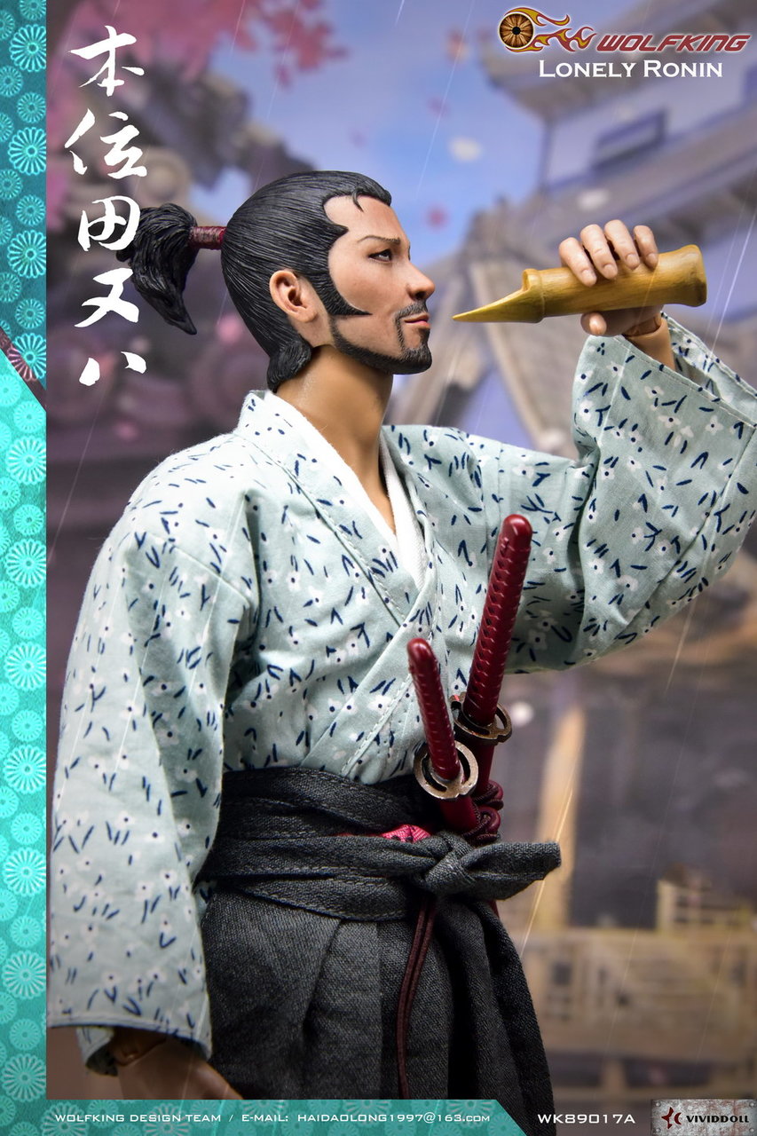 WK-89017A] Wolf King Lonely Ronin 本位田又八 Japanese Samurai 1:6