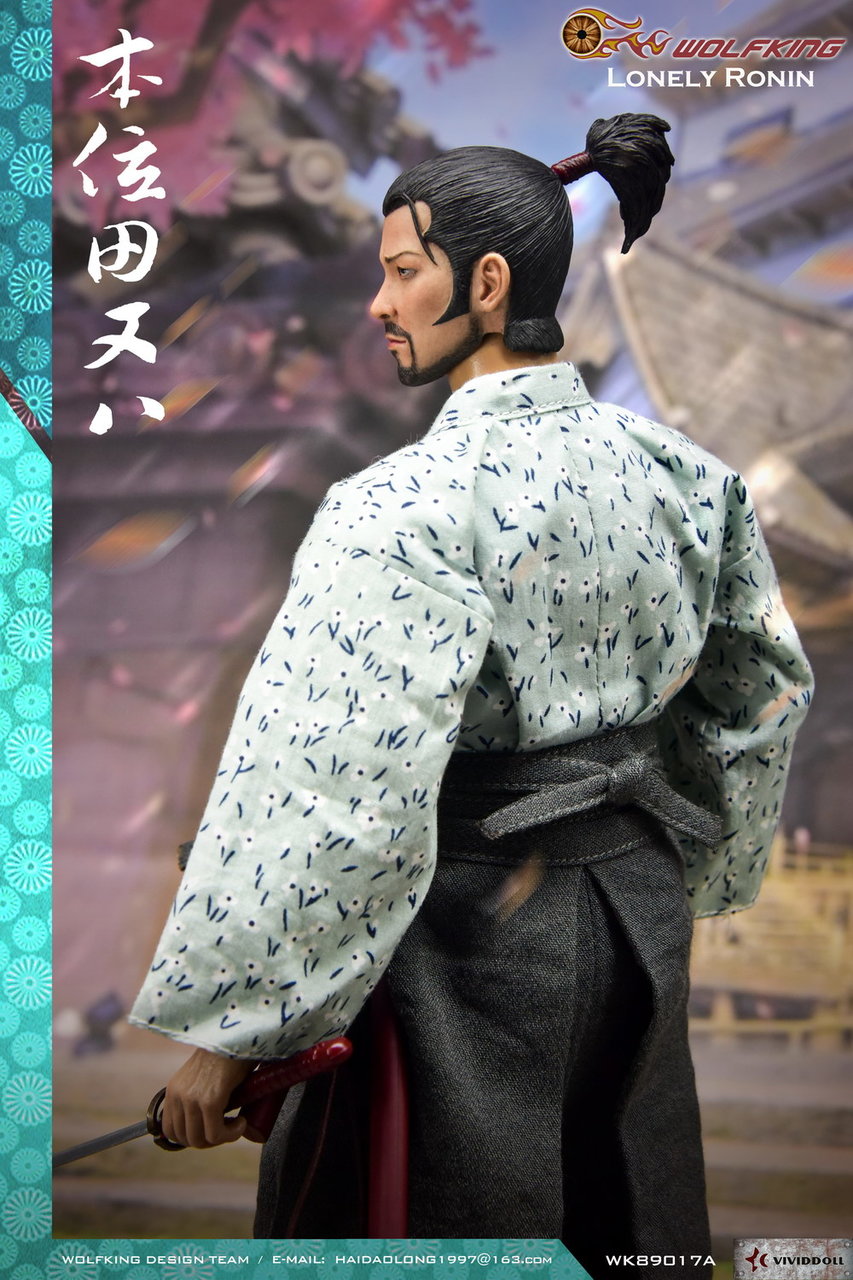 WK-89017A] Wolf King Lonely Ronin 本位田又八 Japanese Samurai 1:6