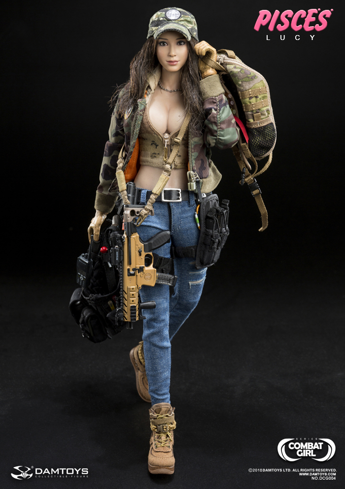PISSE'S LUCY 1/6スケールフィギュア DAM-DCG004] DAM Toys Combat Girl Series Pisces Lucy Female Boxed