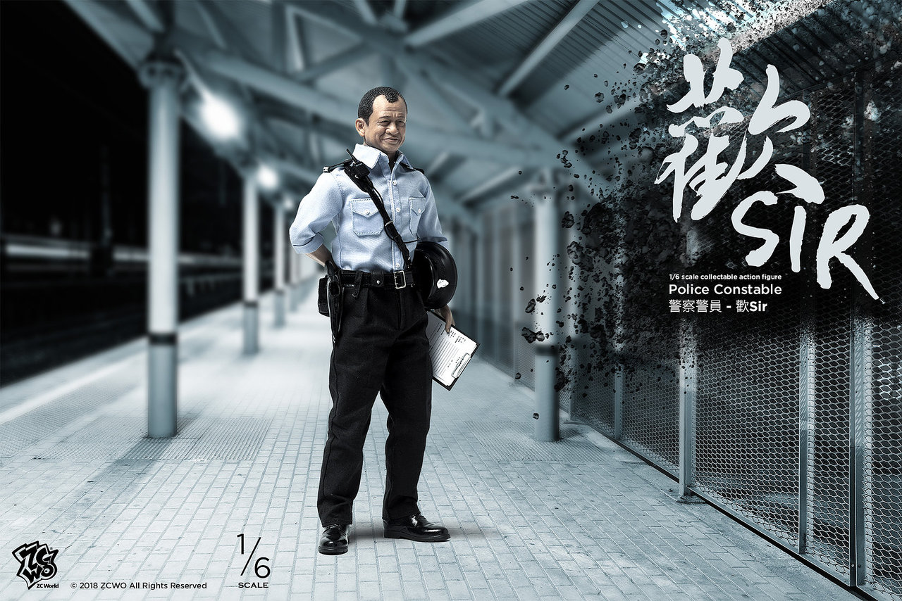 カ*オ様 HK POLICE1/6 ZCWO Hong Kong Police Tactical Unit PTU Zhan Sir 2.0 1/6