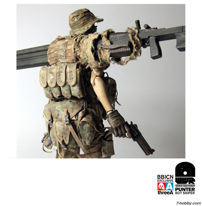 World War Robot PUNTER BOT SNIPER BBICN EXCLUSIVE WWR 1/6 threeA