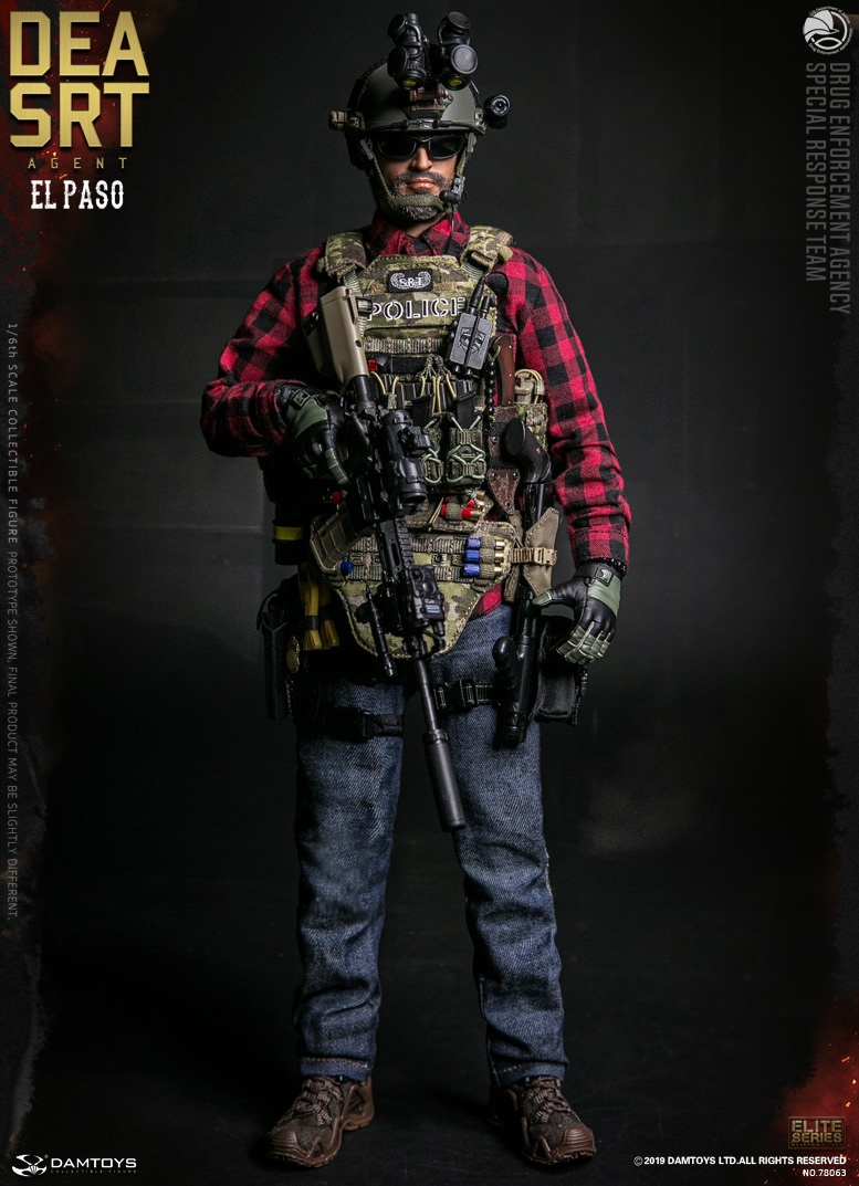 DAM-78063] 1/6 DEA SRT Special Response Team Agent El Paso Figure