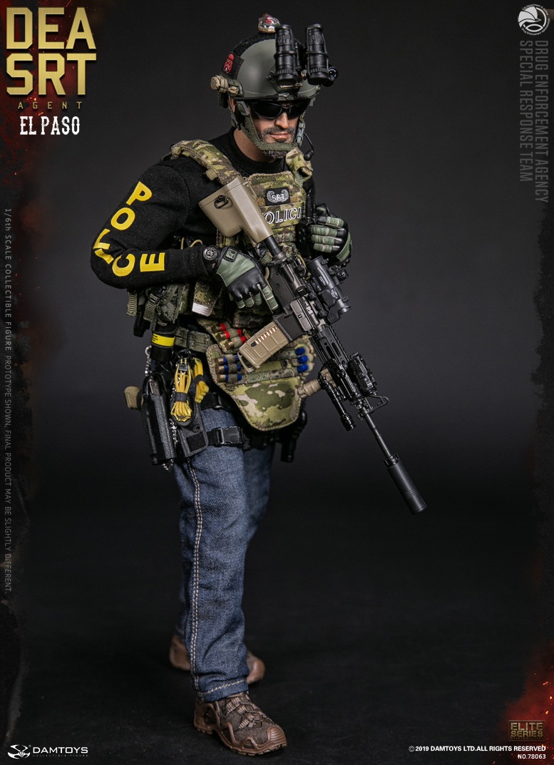 DAM-78063] 1/6 DEA SRT Special Response Team Agent El Paso Figure