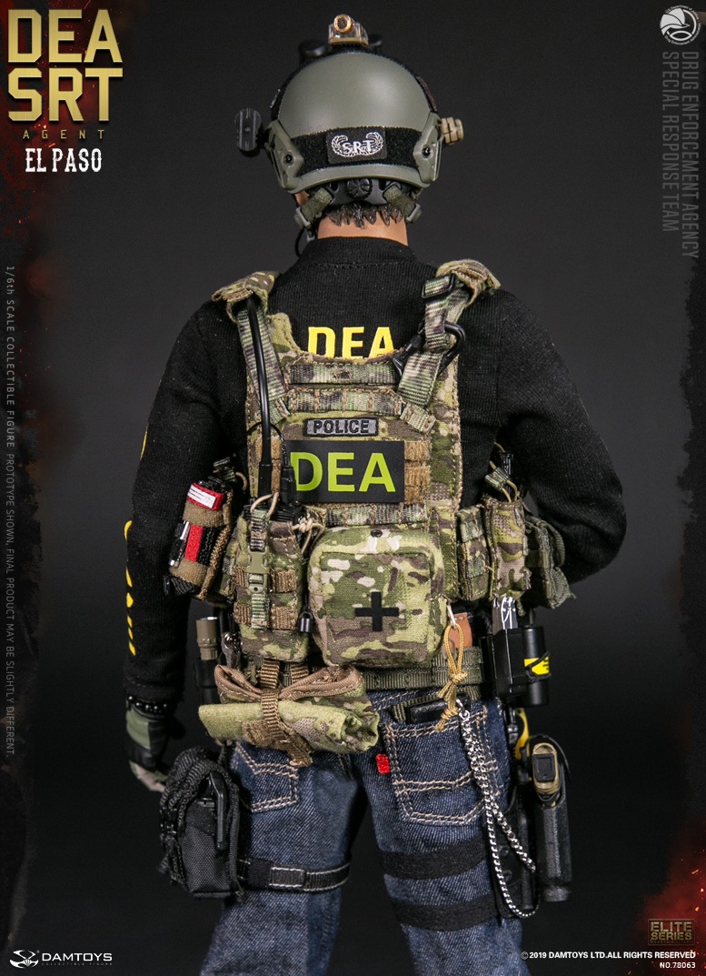 DAM-78063] 1/6 DEA SRT Special Response Team Agent El Paso Figure